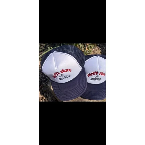 NEW Trendy Thrift Store Hat Embroidery Gift Reseller Sourcing Gals Trucker Hat - Picture 2 of 5